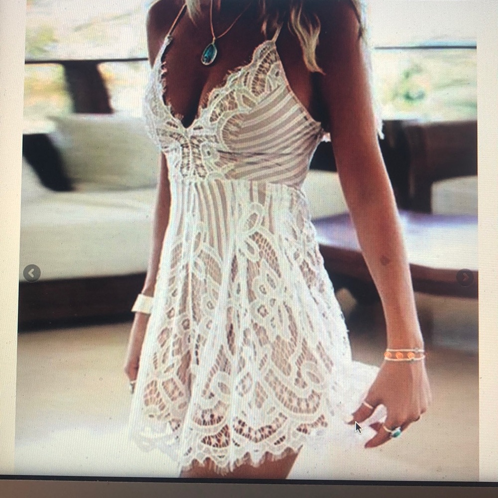 White lace Romper